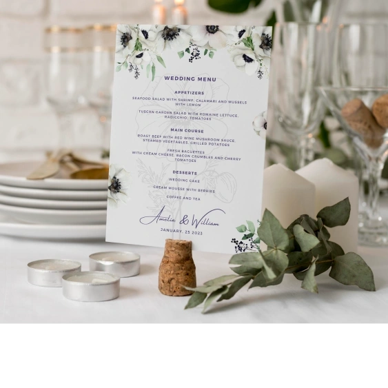 Wedding Menu
