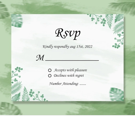 Wedding RSVP Cards