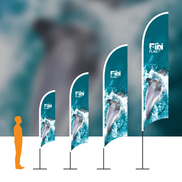 Fin Flag With Background